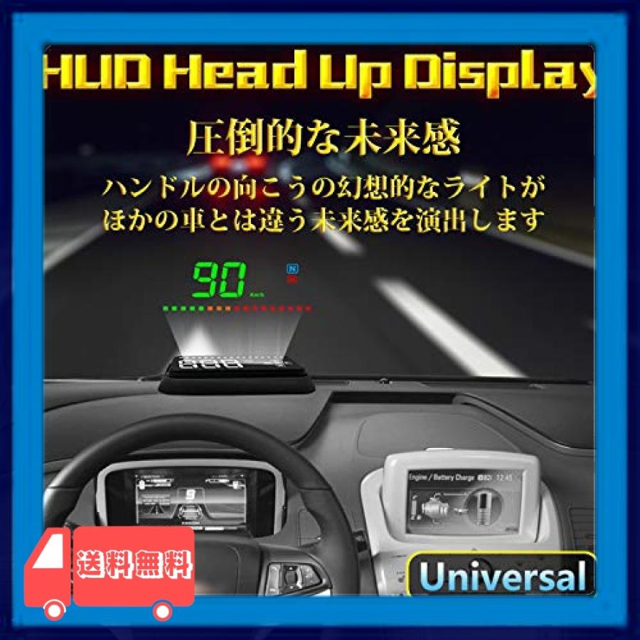 Antion ヘッドアップディスプレイ Hud 後付け Gps連動 車載スピードメーター 時速表示 過速度警告 輝度調節可 日本 Dir 麻生川商店 通販 Yahoo ショッピング