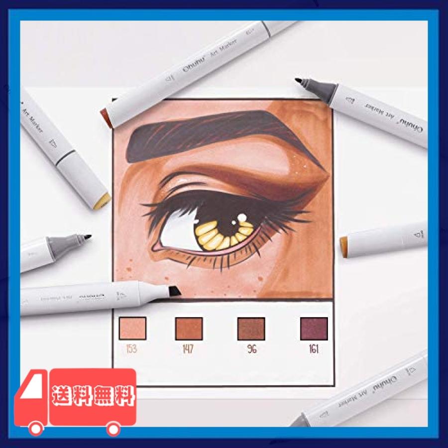 Ohuhu 36色 肌色系 太細両端 イラストマーカー スキンカラー ブレンダーペン付き 茶色系 人物を描く アルコール Isa 麻生川商店 通販 Yahoo ショッピング