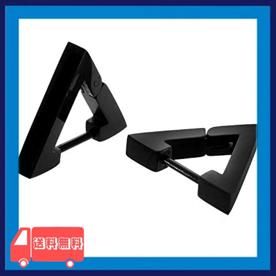 セイヤインターナショナル ピアス メンズ レディース 三角ピアス 三角 三角形 ステンレス 18g 黒 両耳セット Jdd 麻生川商店 通販 Yahoo ショッピング