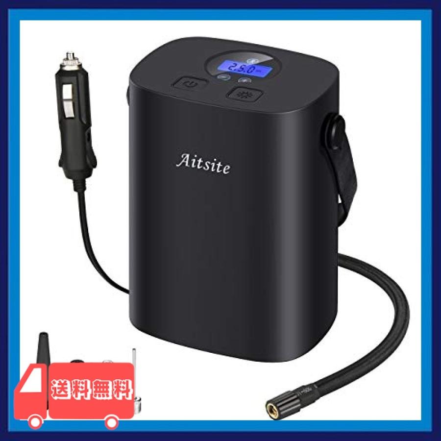 Aitsite エアコンプレッサー 車用空気入れ 電動空気入れ 空気圧調整可能 デジタル表示 12v 1w 150psi シガーソケッ Lpd5543 麻生川商店 通販 Yahoo ショッピング