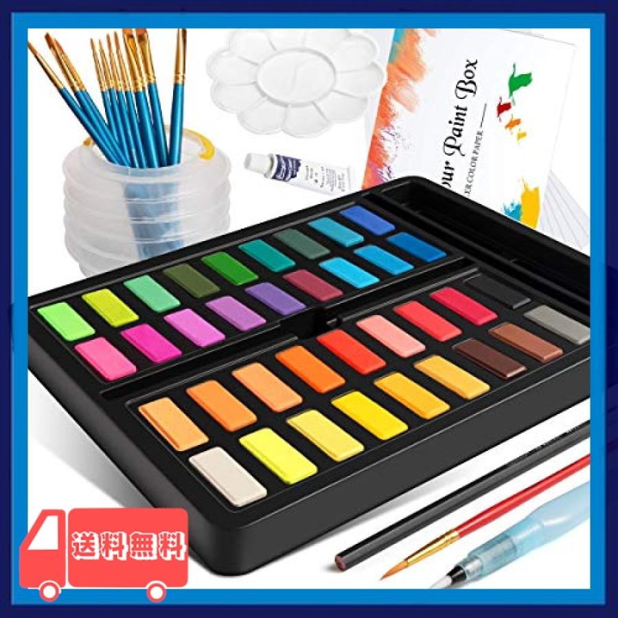 水彩絵具 Frunsi 固形絵の具 絵の具セット 36カラー 高品質絵の具 ケーキカラー 子供と初心者適用 プロフェッシ Twy 麻生川商店 通販 Yahoo ショッピング