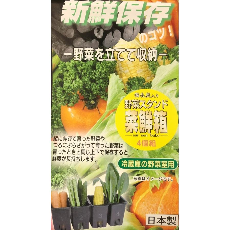 野菜スタンド　菜鮮箱　4個組　　野菜室　野菜の保存　野菜の仕分けに!! 日本製｜asp-delivery｜08