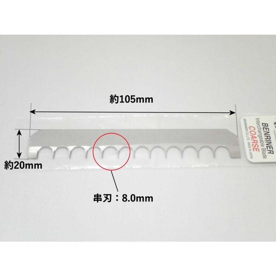 串刃　荒歯(8.0mm)   万能野菜調理器 ベンリナー用　純正部品　替え刃・交換刃(櫛刃)｜asp-delivery｜02