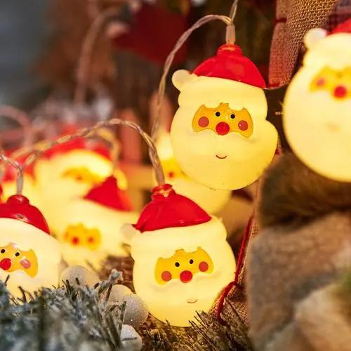 早割、期間限定　イルミネーションライト　ストリングライト　クリスマス　ライト　20 LED 電池式　/サンタクロース 3M　/松葉松かさ 2.4M　/鈴 3M |  | 10