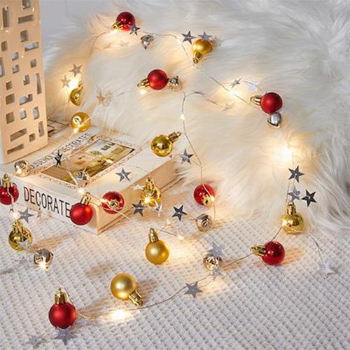 早割、期間限定　イルミネーションライト　ストリングライト　クリスマス　ライト　20 LED 電池式　/サンタクロース 3M　/松葉松かさ 2.4M　/鈴 3M |  | 01