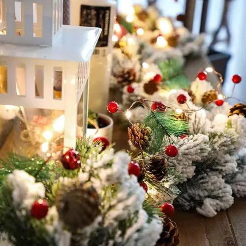 イルミネーションライト　ストリングライト　クリスマス　ライト　20 LED 電池式　/サンタクロース 3M　/松葉松かさ 2.4M　/鈴 3M |  | 08