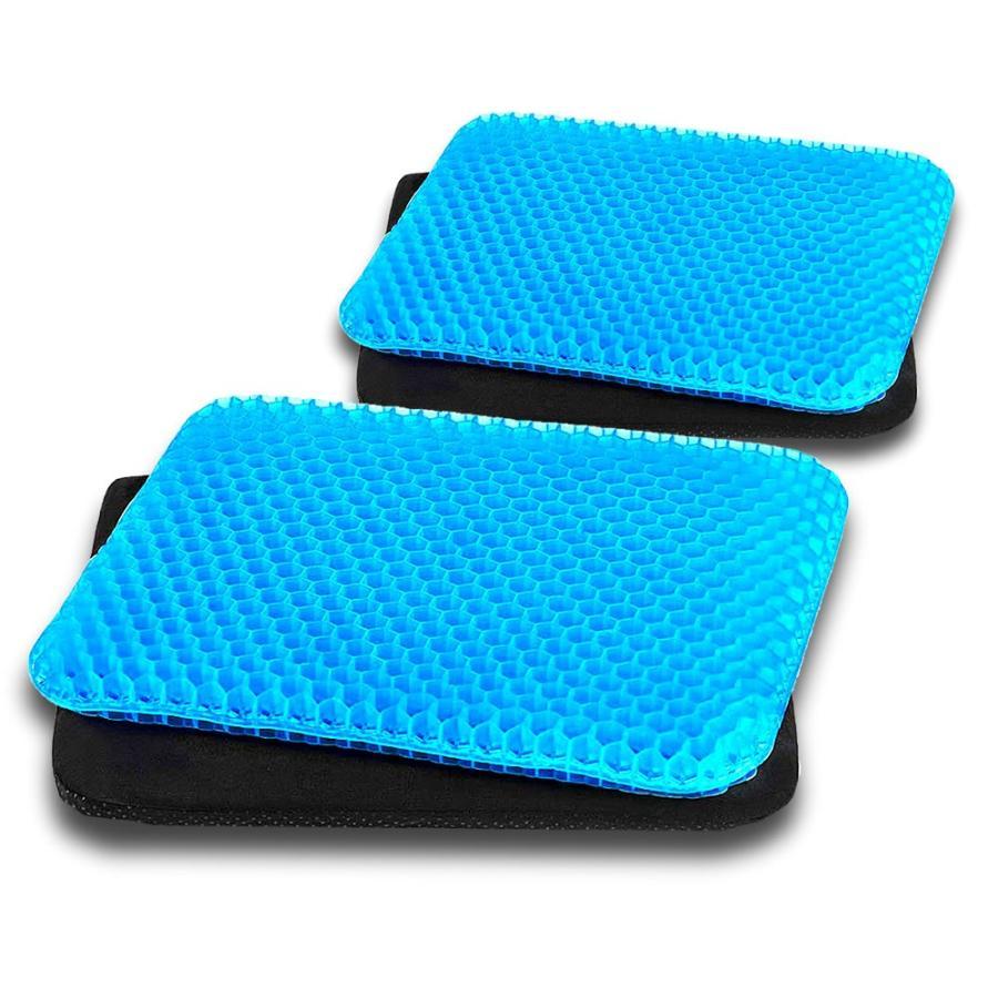 2個セット 柔らゲル座布団 ゲルシート 座布団 低反発 ヘルスケア オフィス 椅子用 車用 姿勢矯正 美尻 体圧分散 通気性 ゲル素材 デスクワーク YAWARAGERU |  | 06