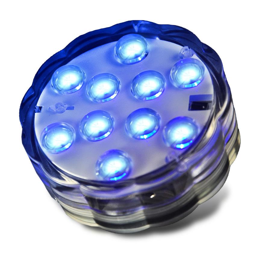水中ライト 潜水 LED 防水マルチカラー電池式 リモコン 操作 無線 10灯