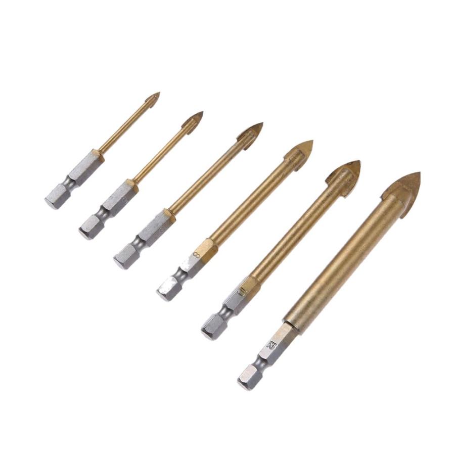 ガラスドリルビット 6個入り ガラス タイル スレート ガラス タイル用ドリルビット 陶器 鋳物の穴あけ用 Gladori Kg1012 24a アルファスペース 通販 Yahoo ショッピング