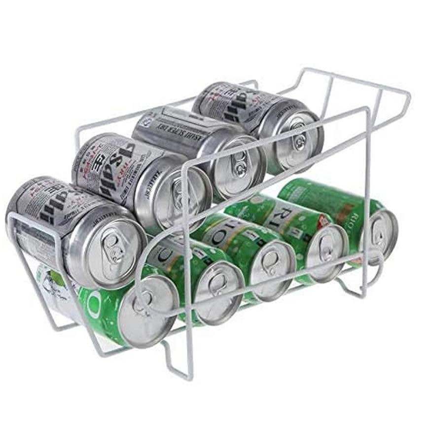 缶収納ラック 冷蔵庫収納ラック 缶ストッカー 世界の人気ブランド キッチン収納 最大350mlの10缶収納 ビール 缶 Ansyuno 上収納