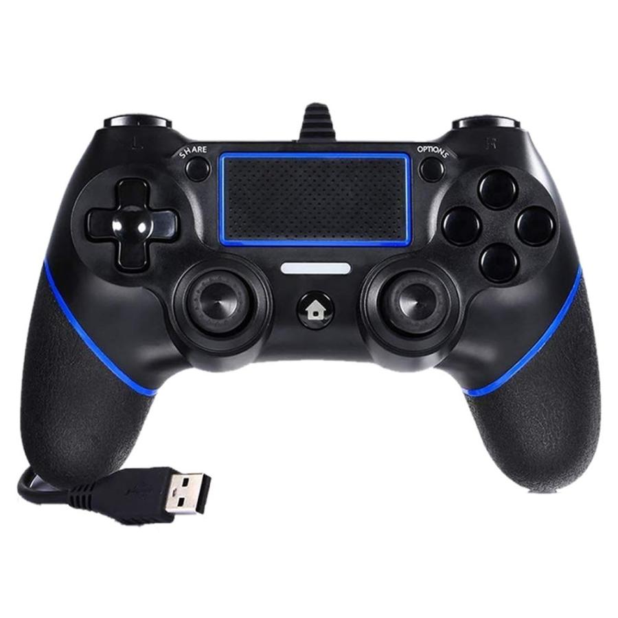 Ps4 Ps3 コントローラー Dualshock 4 有線コントローラー ゲームパッド Playstation Doubcon 国内在庫 マット 2重振動機能搭載