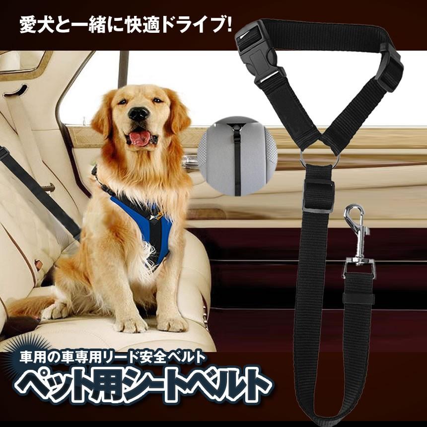 ペット 犬用 猫 シートベルト ドライブ 車専用リード 安全ベルト 飛びつく防止 簡単装着 Pesibe Mg0903 10a アルファスペース 通販 Yahoo ショッピング