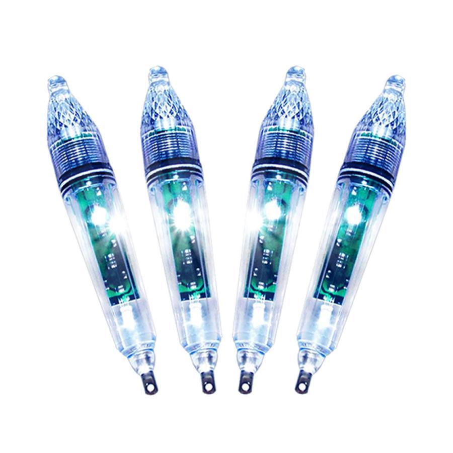 集魚灯 4本セット 17cm 青色 水中 集魚ライト LEDライト 青色ライト