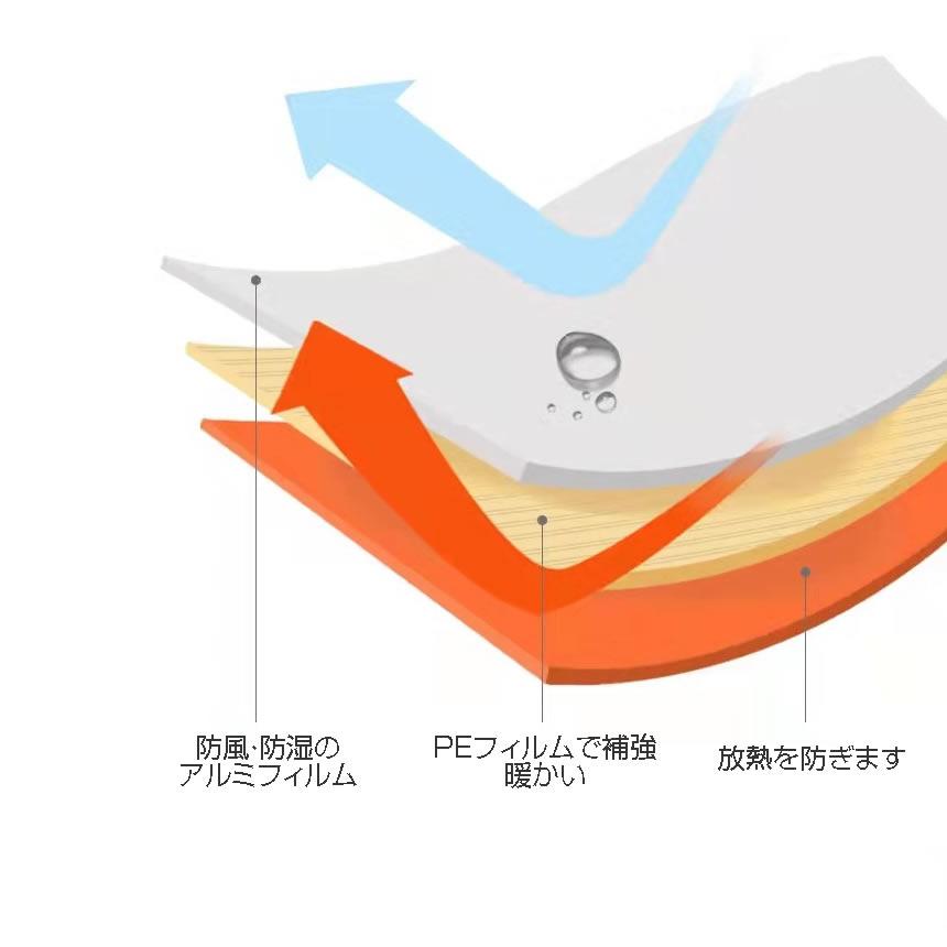 2個セット 非常用 テント 緊急 サバイバルテント 簡易シェルター 保温 防寒 オレンジ 防災 避難時 登山 折りたたみ KYUSABAS｜aspace｜06