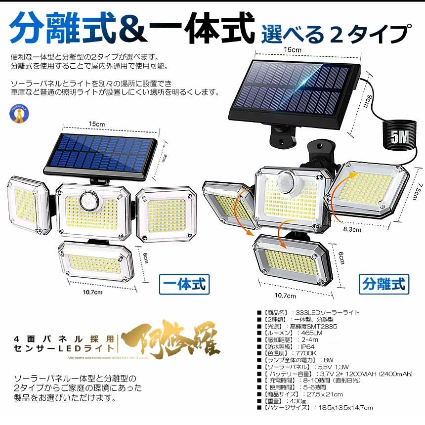 ソーラーライト屋外 センサーソーラーLEDライト ガーデンライト