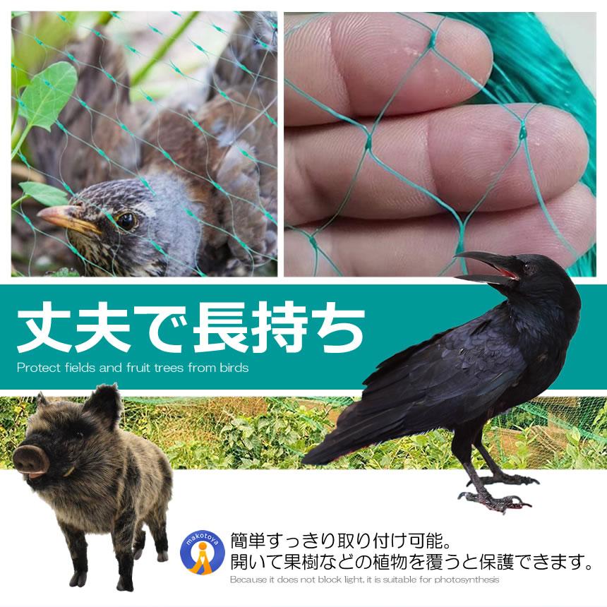 防鳥ネット 防鳥網 4×10m ベランダ 鳥よけ ネット 取り付け カラス避け 鳩避け 野良猫侵入防止 YOKENET｜aspace｜05