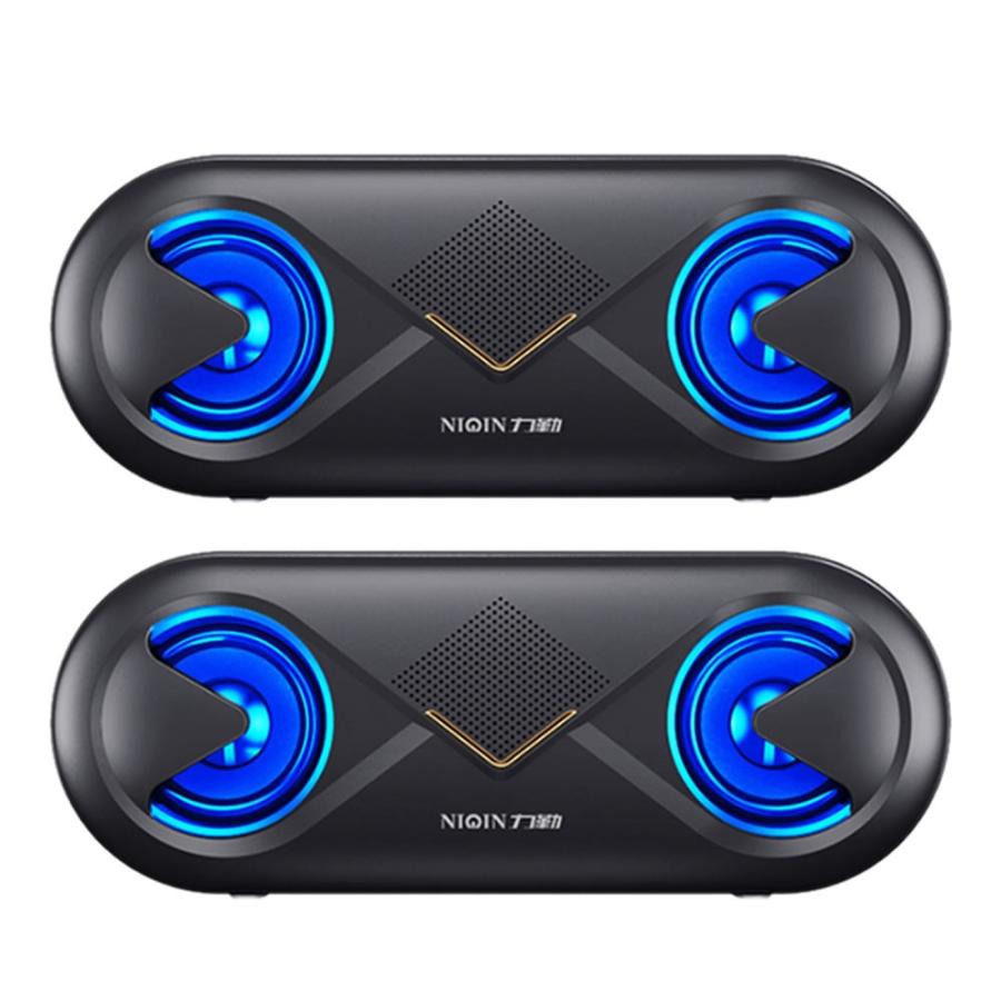 スピーカー 高音質 低重音 ワイヤレスマイク2本付属 LEDライト付き bluetooth スピーカー 2個セット ワイヤレス 無線 高音質 重低音 充電