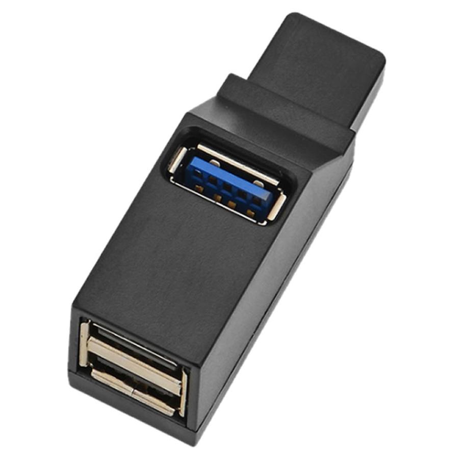 USBハブ 3ポート USB3.0＋USB2.0コンボハブ ポート拡張 超小型 高速 軽量 ブラック HUYUTRS｜aspace｜05