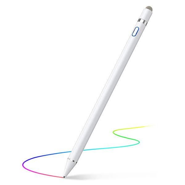 USB充電式タッチペン  スマートフォン タブレット対応 極細 スタイラスペン iPad iPhone Android 導電繊維 高感度 TATTHEEE｜aspace