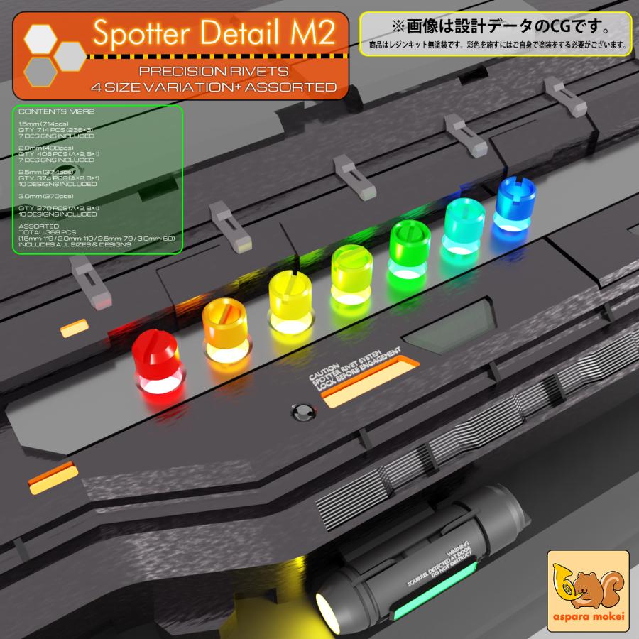 スポッター ディテール M2 選べる4サイズ+アソート 1020円〜（Yahoo!・あすぱら模型 Yahoo!店）