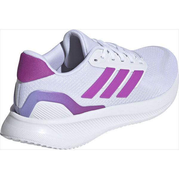 adidas サッカーシューズ ホワイト/パープル adidas（アディダス） レディースランニングシューズ コアランナー 5