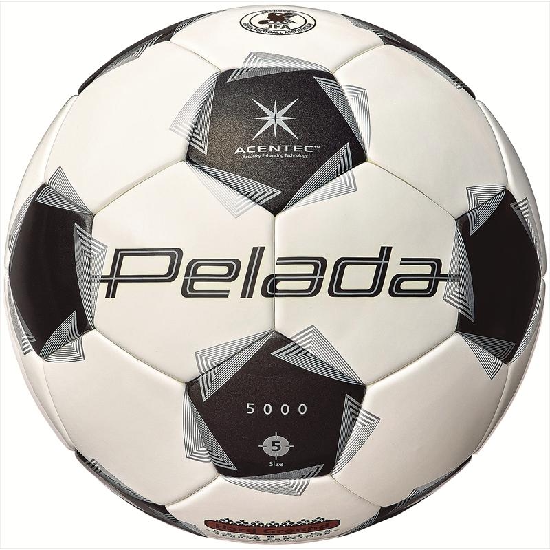 [molten]モルテン サッカーボール 国際公認球・検定5号球 ペレーダ5000 土用 (F5K5001) スノーホワイトパール×メタリックブラック[取寄商品] | molten
