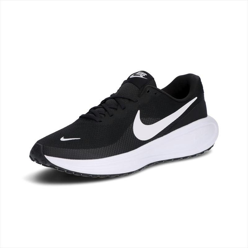 Nike ランニングシューズ ブラック/ホワイト NIKE（ナイキ） メンズランニングシューズ レボリューション 8