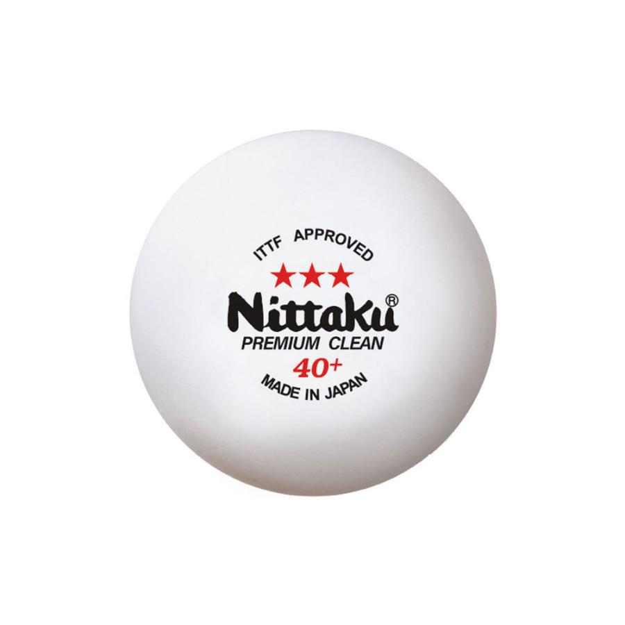 Nittaku（ニッタク） 40mm卓球ボール 3スター プレミアム クリーン(3球