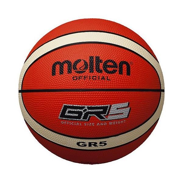 [molten]モルテン ゴムバスケットボール5号球 GR5 (BGR5-OI) オレンジ×アイボリー[取寄商品] | molten