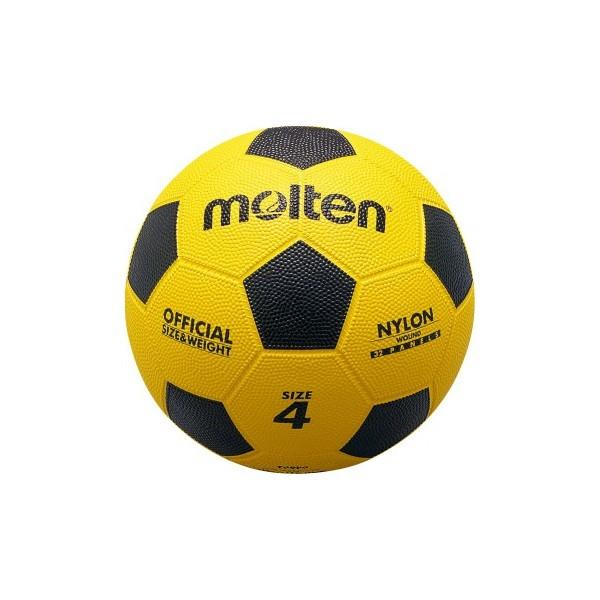 [molten]モルテン ゴムサッカーボール4号球 亀甲ゴムサッカー (F4Y) 黄×黒[取寄商品] | molten