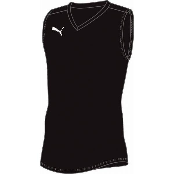 【2枚までメール便可】[PUMA]プーマ  ESS Pro JR SL Inner Shirt  (655278)(01) ブラック[取寄商品]｜aspo