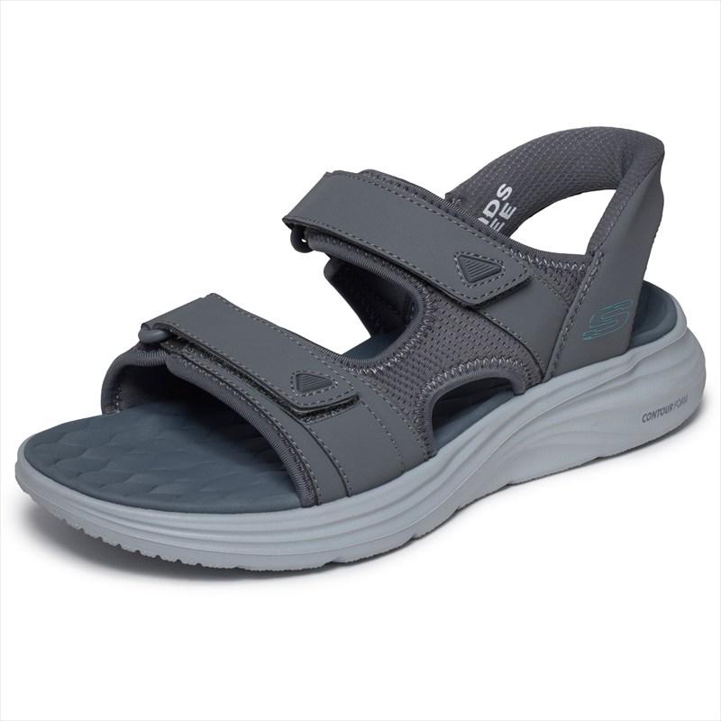[SKECHERS]スケッチャーズ メンズサンダル CONTOUR FOAM SANDAL - ZAYDER (232799)(CCBL) チャコール/ブルー[取寄商品]の画像