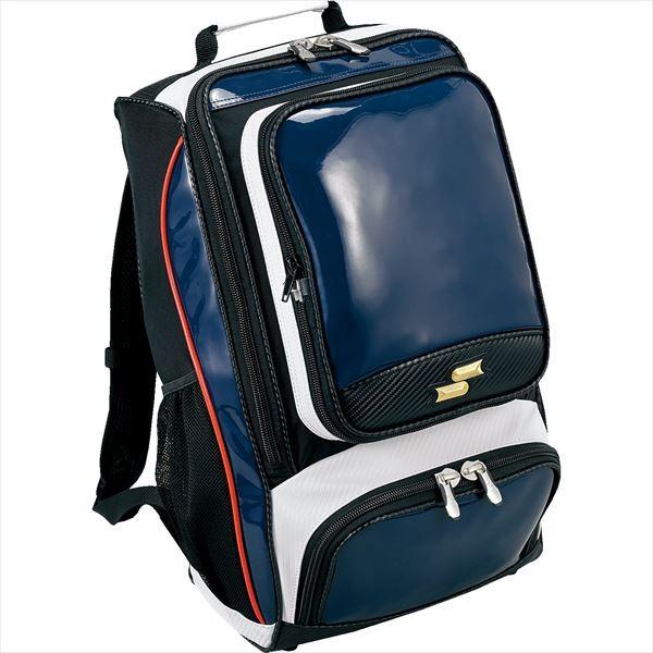 [SSK]エスエスケイ野球 エナメルバッグパック (BA1010)(7020) ネイビー×レッド[取寄商品] | エスエスケイ（スポーツ用品）