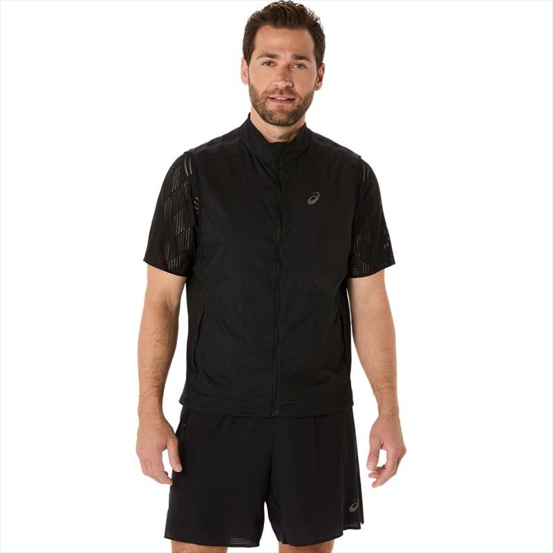 ASICS ウィンドブレーカー XS ブラック 2011C980 ASICS（アシックス） METARUN パッカブルランベスト (2011C980)(001