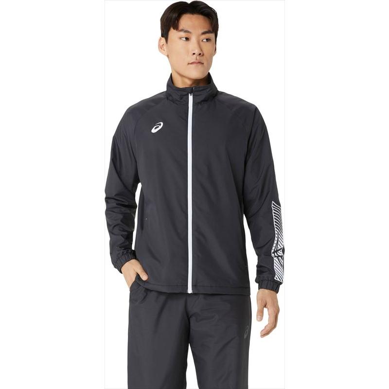 アシックス 2031E745-002-S 裏トリコットウインドブレーカージャケット（パフォーマンスブラック×ブリリアントホワイト・サイズ：S）asics[2031E745002S] 返品種別A ASICS（アシックス） 裏トリコットウインドブレーカージャケット