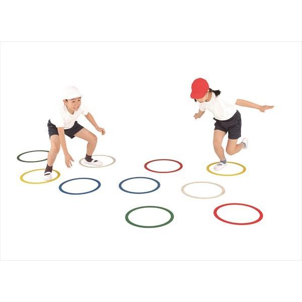 ラバーリング(5色10枚組) エバニュー EVERNEW 体つくり運動 オセロゲーム 体育用品 備品 幼児教育用品 レクリエーション用品 幼稚園 保育園 小学校 /ETE096【取寄】 EVERNEW（エバニュー） レクリエーション用品 ラバーリング(5色10枚組