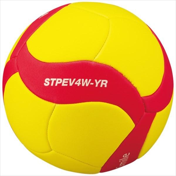 [MIKASA]ミカサ バレーボール4号球 縫い TPE素材 (STPEV4W-YR) イエロー/レッド[取寄商品] | MIKASA（スポーツ）