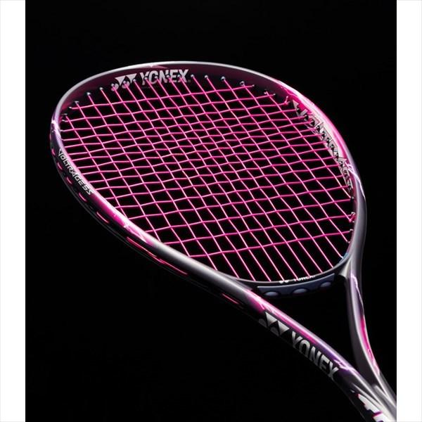 YONEX VOLTAGE SS 軟式テニスラケット ブラック/ピンク　セット YONEX（ヨネックス） 【1点までメール便可】 ソフトテニス用ガット