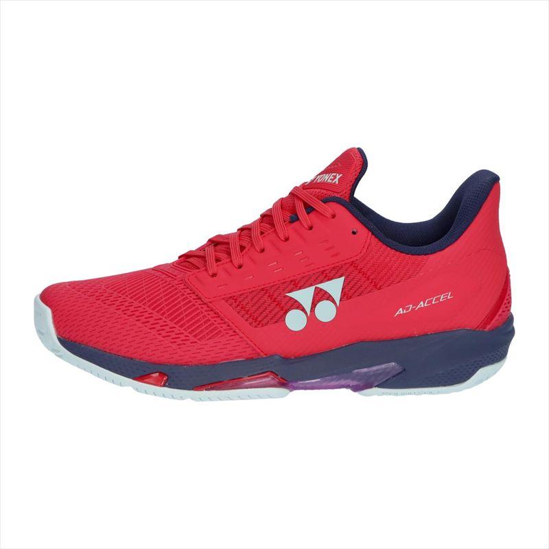 [YONEX]ヨネックス レディーステニスシューズ オールコート用 パワークッションアドアクセルウィメンAC (SHTAALA)(496) サンセットレッド[取寄商品]_1