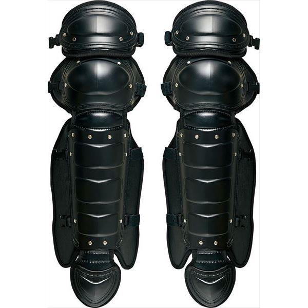 [ZETT]ゼット野球 硬式用キャッチャーレガーツ (BLL018)(1900) ブラック[取寄商品]