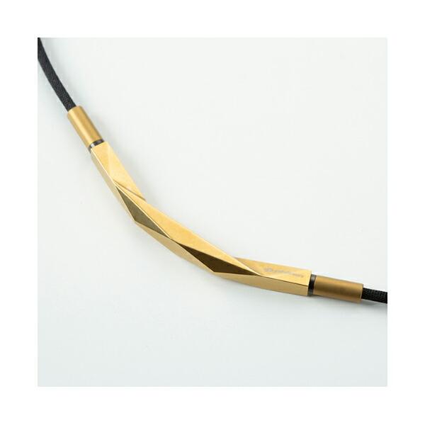 Phiten]ファイテン RAKUWAネックレス ダイヤモンドカット ゴールド