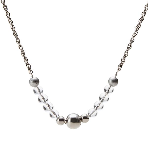 Phiten]ファイテン ネックレス チェーン (7625JX969053) 水晶シルバー