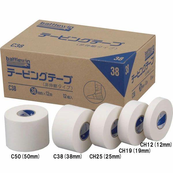 [battlewin]バトルウィン(ニチバン) テーピングテープCタイプ 38mm×12m(12個セット) (C38)（Yahoo!・ASPOアスリート）