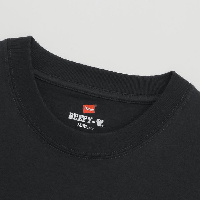 [Hanes]ヘインズ 【2枚組】BEEFY半袖Tシャツ (H5180-2)(090)ブラック｜aspo｜02