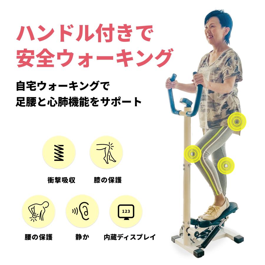 理学療法士監修】 ステッパー ハンドル付き Aspiracion ｜ 静音