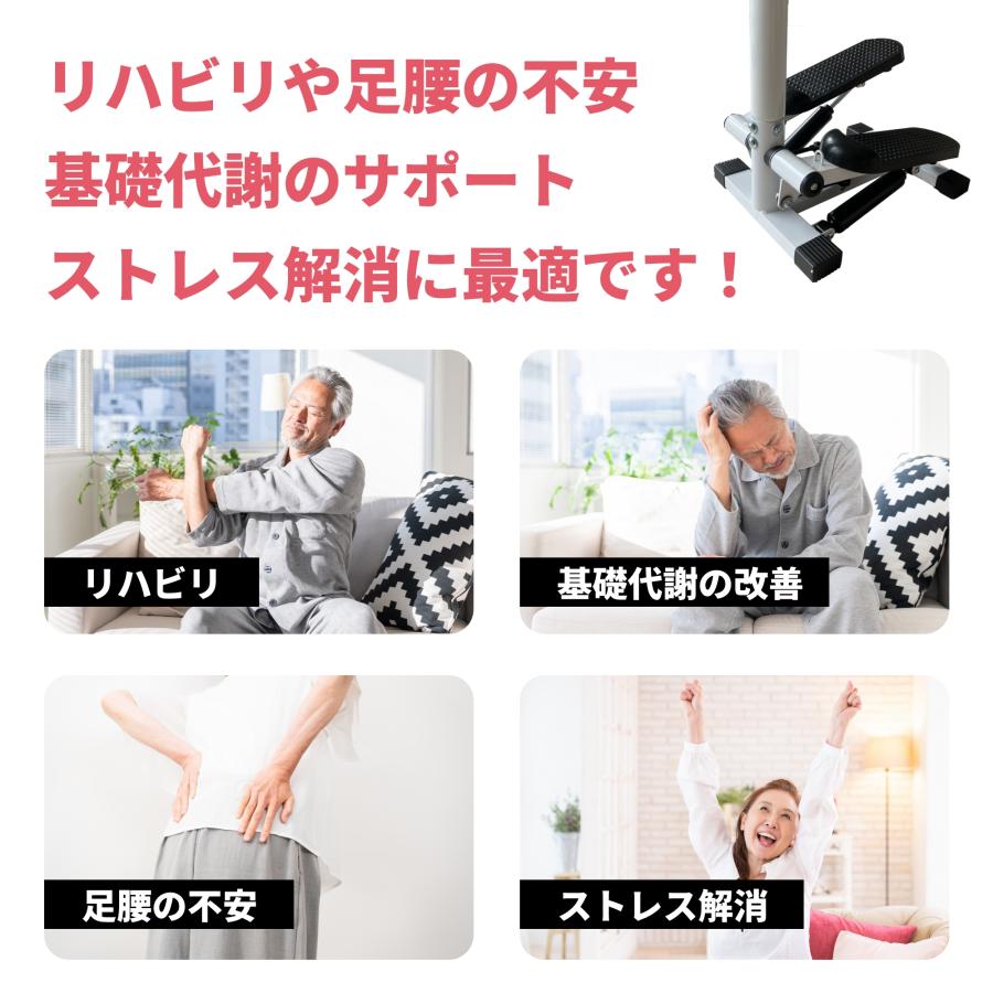 ステッパー ハンドル付き Aspiracion ｜ 静音 ダイエット コンパクト