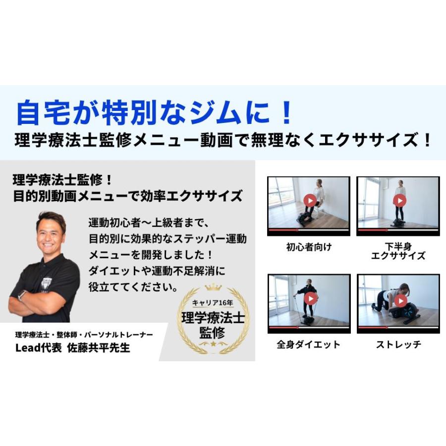 理学療法士監修】 エアロバイク ステッパー Aspiracion ｜ 静音