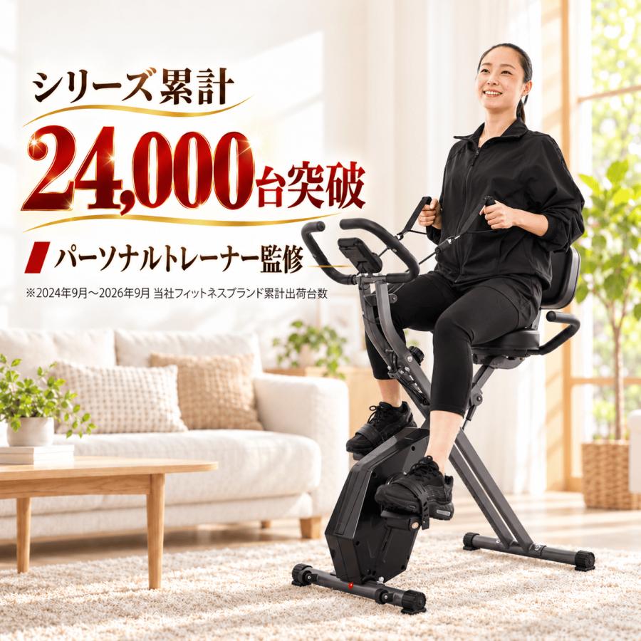 理学療法士監修】 リカンベントバイク エアロバイク 静音 フィットネス 