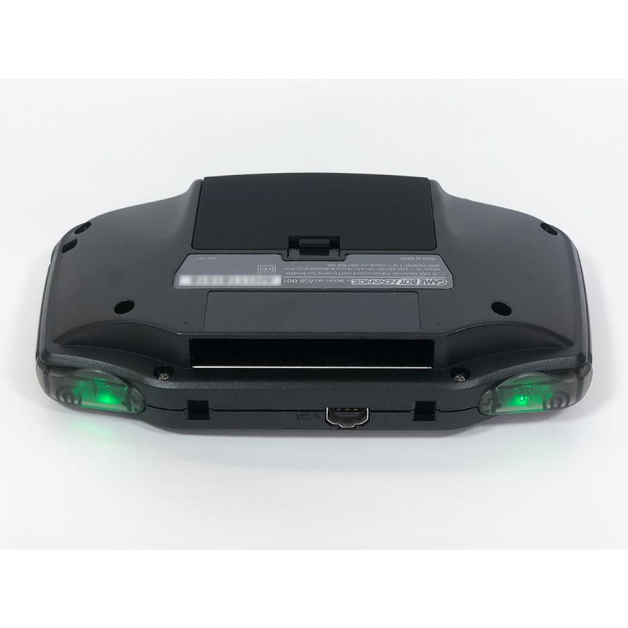 GBA フルカスタム Funnyplaying IPS液晶 正規品 黒シェル+RetroSix社製CleanLight(LED)緑 type-c バッテリー内蔵　送料無料 |  | 03