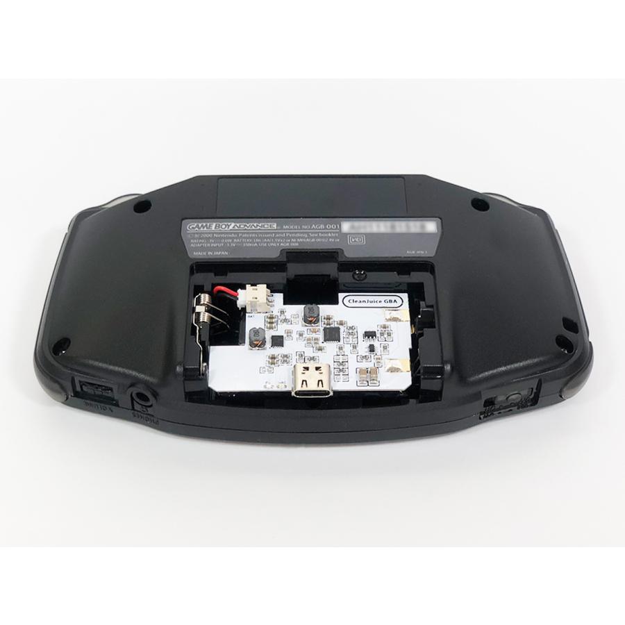 GBA フルカスタム Funnyplaying IPS液晶 正規品 黒シェル+RetroSix社製CleanLight(LED)緑 type-c バッテリー内蔵　送料無料 |  | 05